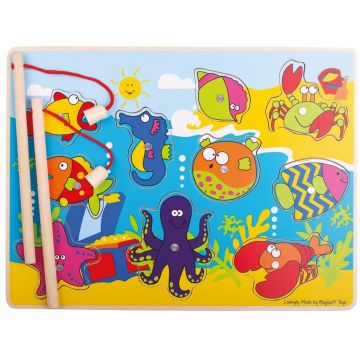 BigJigs Joc de pescuit magnetic - Animalutele marine