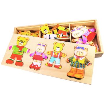 BigJigs Joc de potrivire - Familia ursuletilor