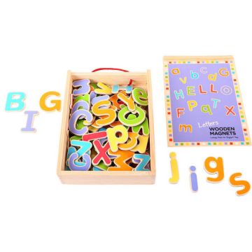 BigJigs Litere magnetice din lemn