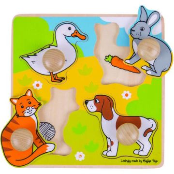 BigJigs Primul meu puzzle - animale de companie