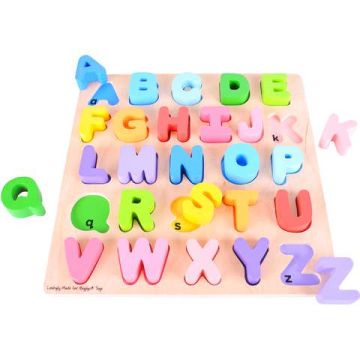 BigJigs Puzzle colorat - alfabet