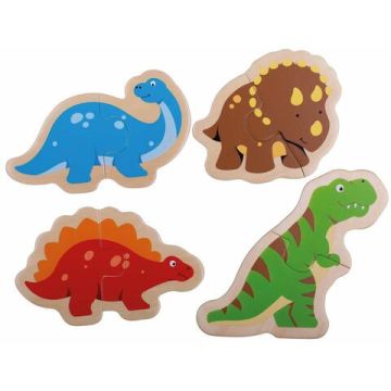 BigJigs Puzzle din lemn - Dinozauri