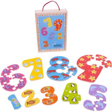 BigJigs Puzzle-ul cifrelor 1 - 9