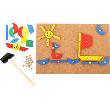 BigJigs Set de creatie - Forme din lemn