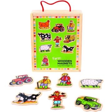 BigJigs Set magnetic - Animalutele de la ferma