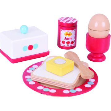 BigJigs Set mic dejun din lemn