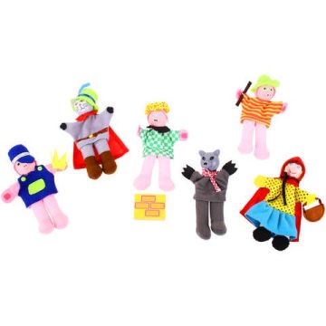 BigJigs Set papusi degetar - Povestile copilariei
