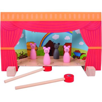 BigJigs Teatru magnetic- Primul spectacol