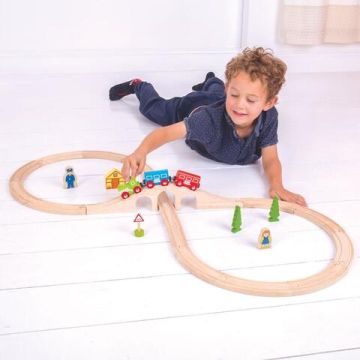 BigJigs Set tren cu cale ferata circulara