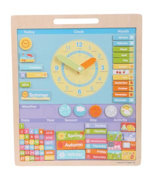 BigJigs Vremea - Calendar magnetic in limba engleza 
