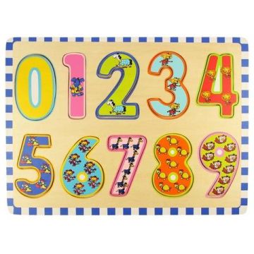 BigJigs Puzzle - cifre 0-9