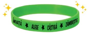 Bratara  INVATA, ALEGE, CASTIGA, ZAMBESTE