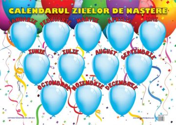Plansa Calendarul Zilelor de Nastere (Ars Libri)