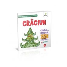 Carte de colorat ZEN pentru copii. Craciun