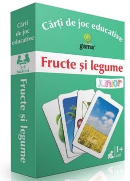 Fructe şi legume - Carti de joc educative (Gama)