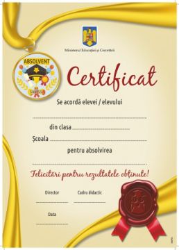 Certificat de absolvire 2025 (Sinapsis)