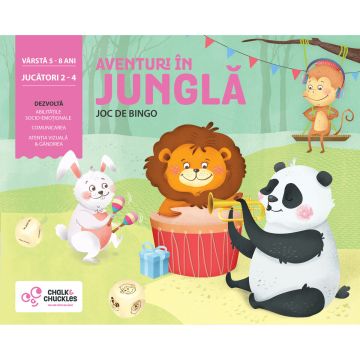 Chalk and Chuckles Joc de bingo - Aventuri in jungla