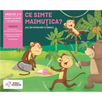 Chalk and Chuckles Joc de potrivire - Ce simte maimutica? 