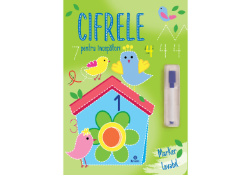 Cifrele pentru începători + marker lavabil (Kreativ)