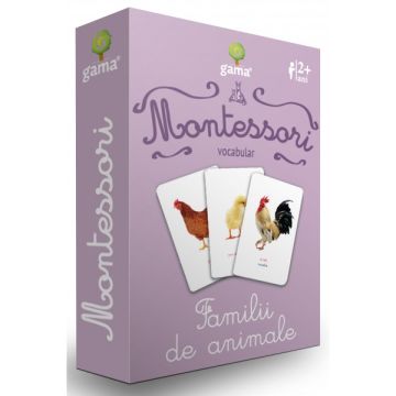  Familii de animale- CARTI DE JOC MONTESSORI (Gama)