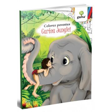  Cartea Junglei- COLOREZ POVESTEA (GAMA)