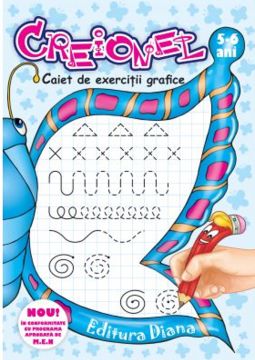 CREIONEL - caiet de exerciții grafice 5-6 ani 2017