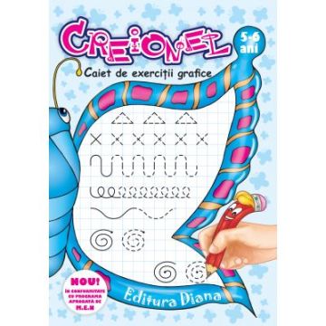 CREIONEL - caiet de exercitii grafice 5-6 ani 2017