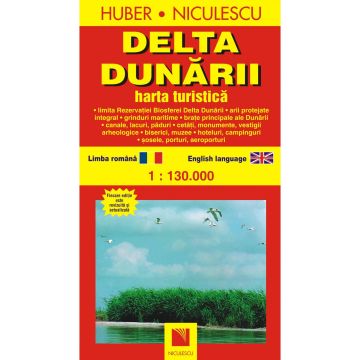 Delta Dunarii. Harta turistica si rutiera