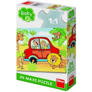 Dino Toys Puzzle de podea - Safari (24 piese)