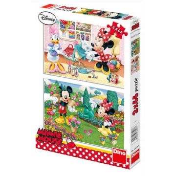 Dino Toys Puzzle 2 in 1 - Minnie cea harnica (66 piese)