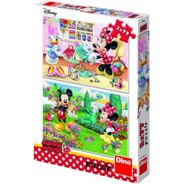Dino Toys Puzzle 2 in 1 - Minnie la treaba (77 piese)