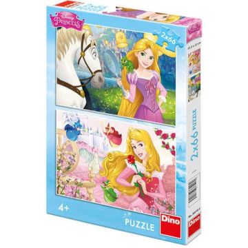 Dino Toys Puzzle 2 in 1 - Rapunzel si Aurora (66 piese)