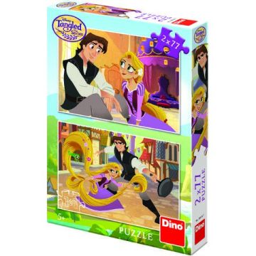 Dino Toys Puzzle 2 in 1 - Tangled (77 piese)
