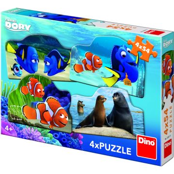 Dino Toys Puzzle 4 in 1 - Dory in marea aventura (54 piese)