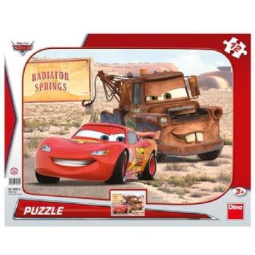 Dino Toys Puzzle - Peripetii cu Lightning McQueen (12 piese)