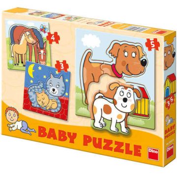 Dino Toys Set de puzzle-uri - Animale (3-5 piese)