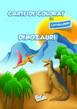 Carte de colorat cu abtibilduri. Dinozauri (Ars Libri)