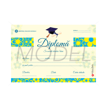 Diploma scolara personalizabila Taida - model 59