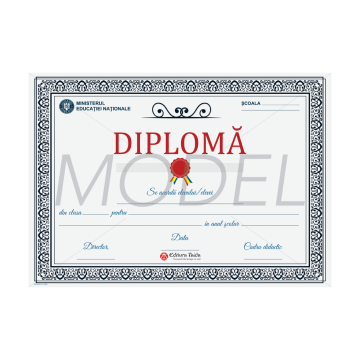 Diploma scolara personalizabila Taida - model 33
