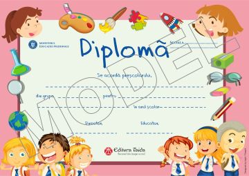 Diploma gradinita personalizabila Taida - model 32
