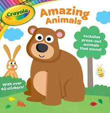 Crayola Activity Book (Amazing Animals), Carte cu autocolante si activitati (3112/CYAA)
