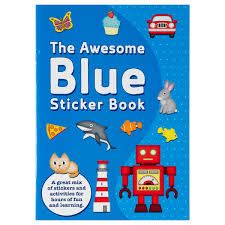 The Awesome Blue Sticker Book, Minunata carte albastra cu autocolante (3034/BLSB)