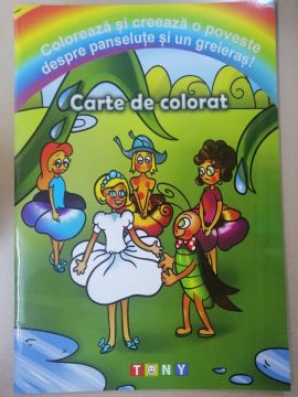 Poveste despre panselute si un greieras- carte de colorat (Ars libri)