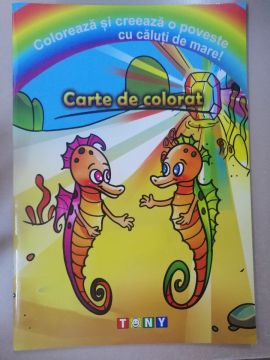 Poveste despre caluti de mare- carte de colorat (Ars libri)