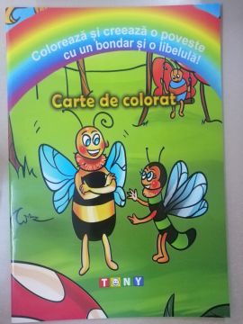 Poveste cu un bondar si o libelula- carte de colorat (Ars libri)