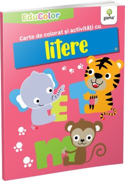 Carte de colorat si activitati cu litere (EduColor) (Gama)