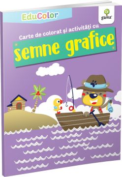 Carte de colorat si activitati cu semne grafice (EduColor) (Gama)