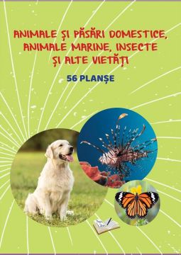 Pasari si animale domestice, animale marine, insecte si alte vietati - 56 planse (Ars libri)