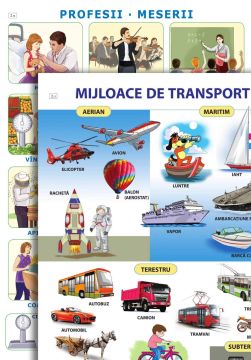 Mijloace de transport, Profesii si meserii; planse (Epigraf)