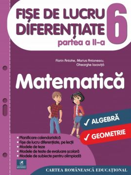 Fise de lucru diferentiate. Matematica. Clasa a VI-a. Partea a II-a (Cartea Romaneasca Educational)
